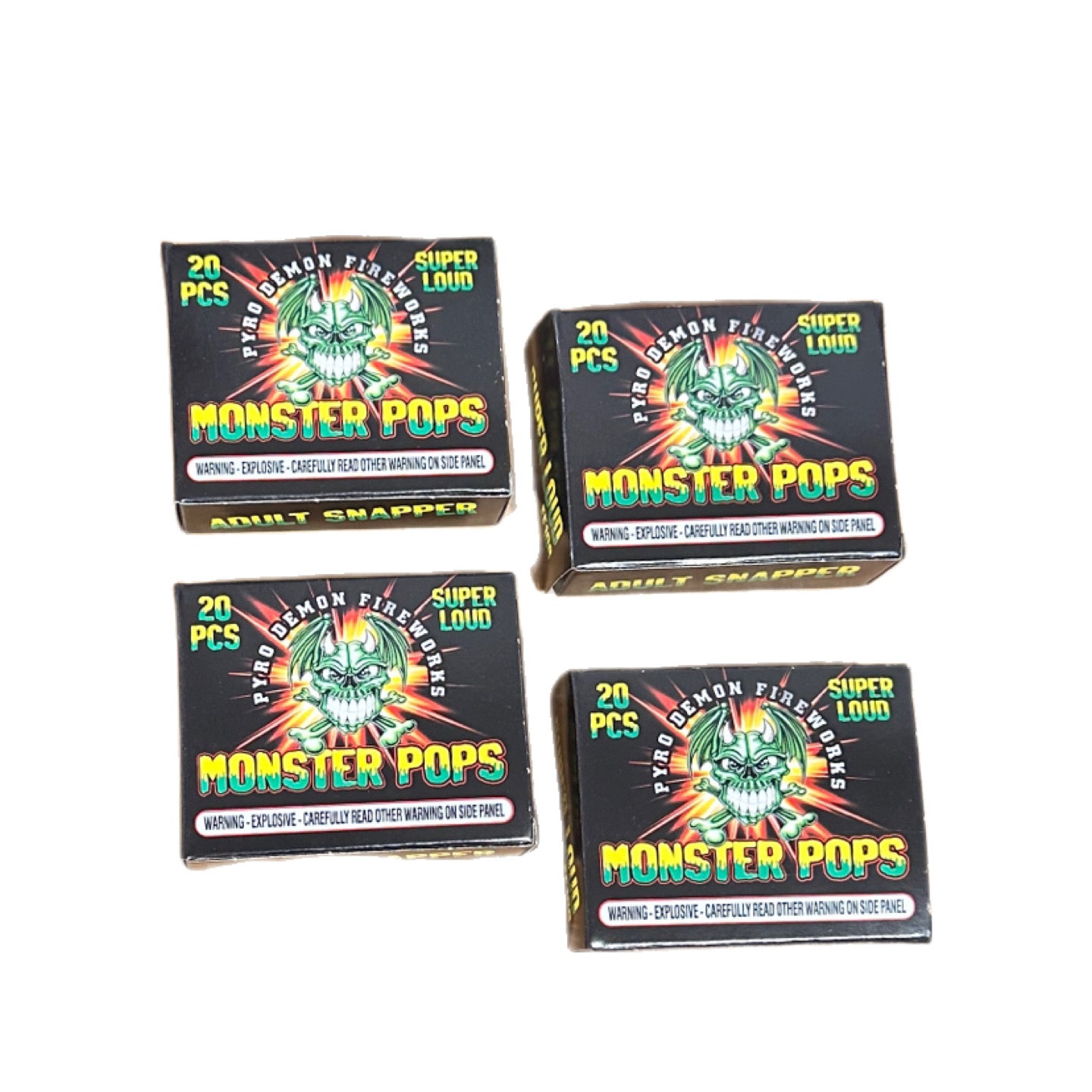 Monster Snaps Back Adult Snaps - 4 Boxes 20pc each – Wholesale