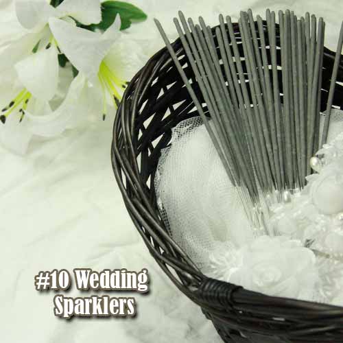 6pc #10 Party Sparklers 1 Package of 6 Sparklers