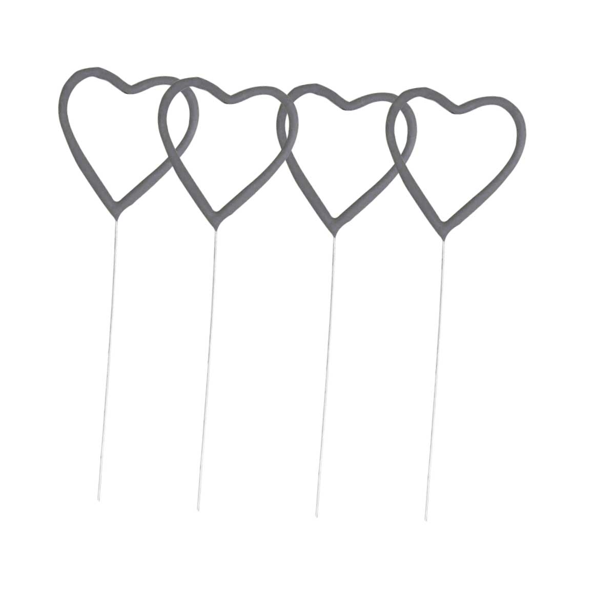 6 pack Budget Heart Sparklers