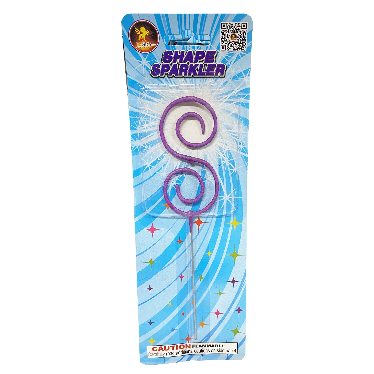 Swirl Shape Sparkler - 1pc