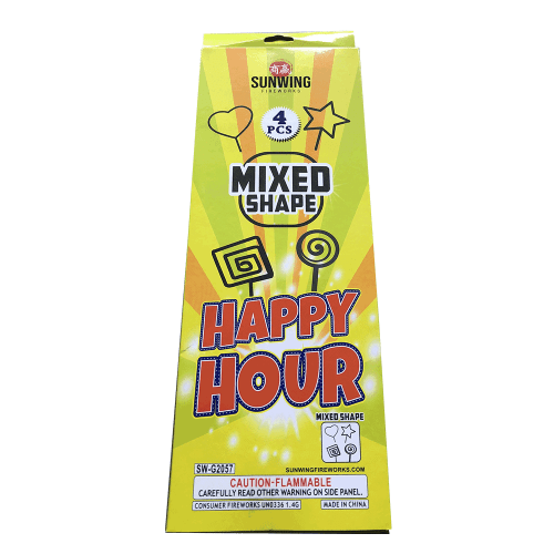 4pc Shape Sparklers - Happy Hour