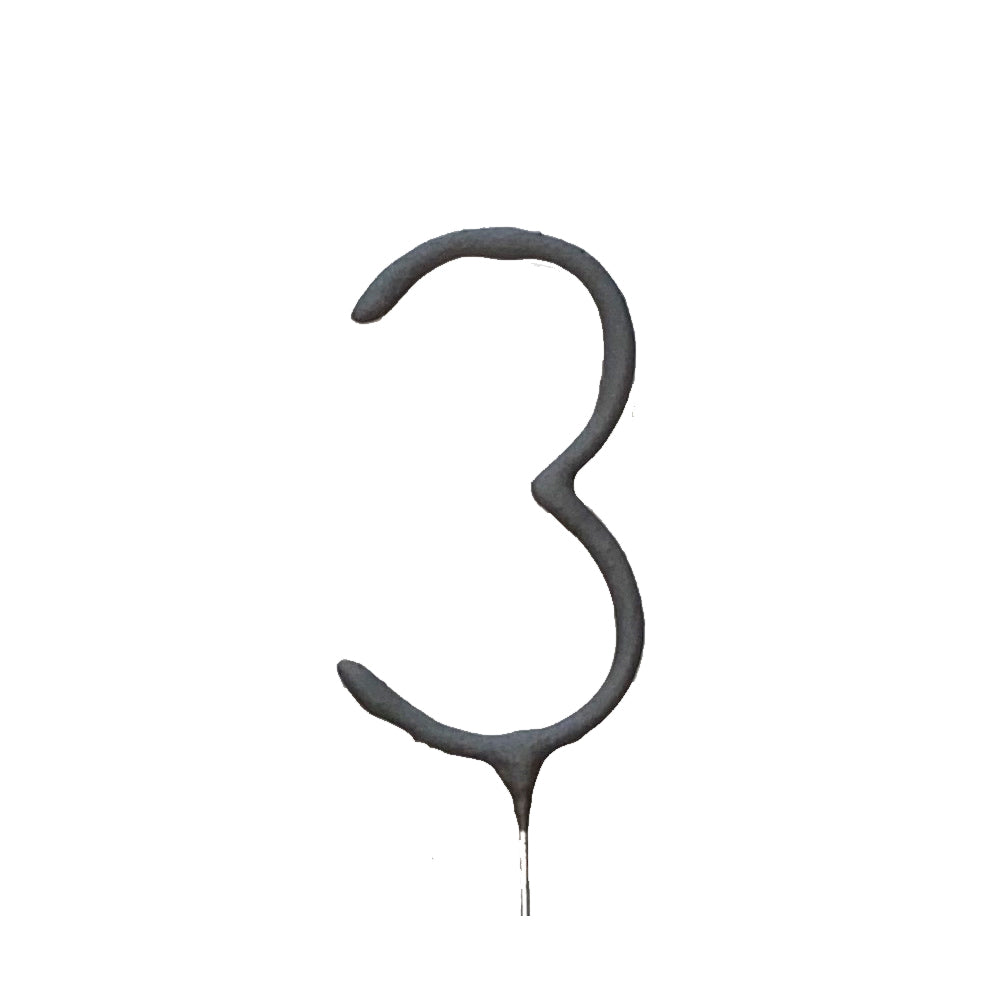 Number Shape Sparkler : No. 3