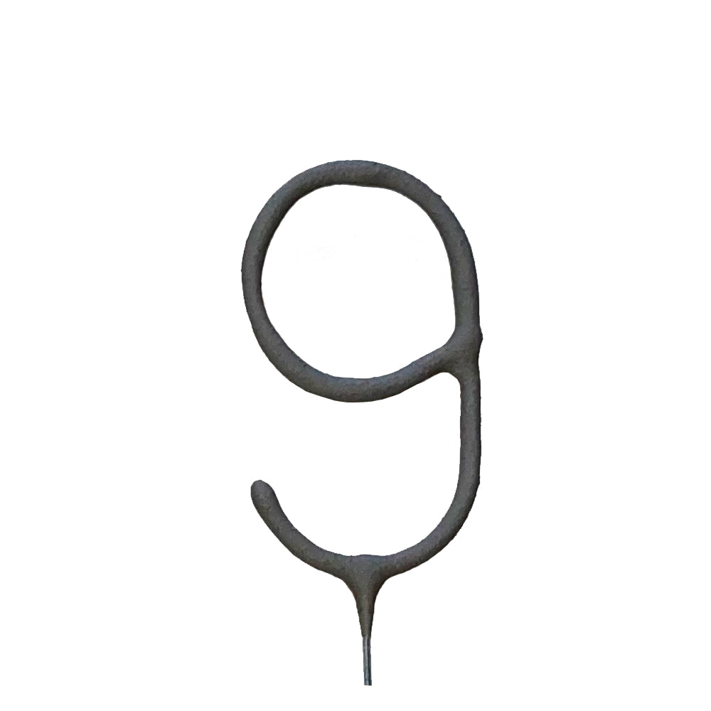 Number Shape Sparkler : No. 9