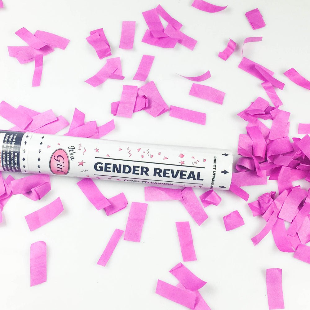 1pc 12 Inch Pink Confetti Cannon - Its a Girl!