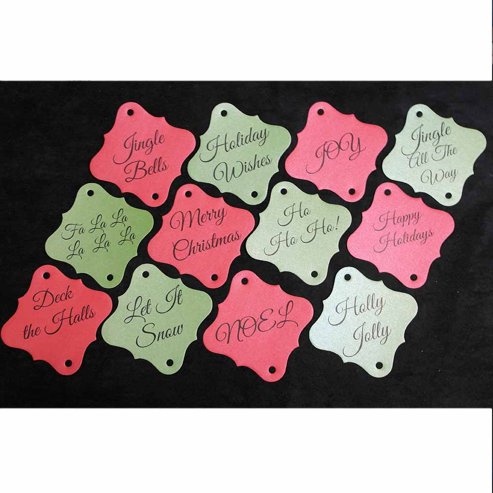 48pc Christmas Medley Sparkler Tags