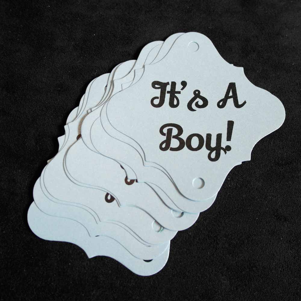 36pc It's A Boy Sparkler Tags