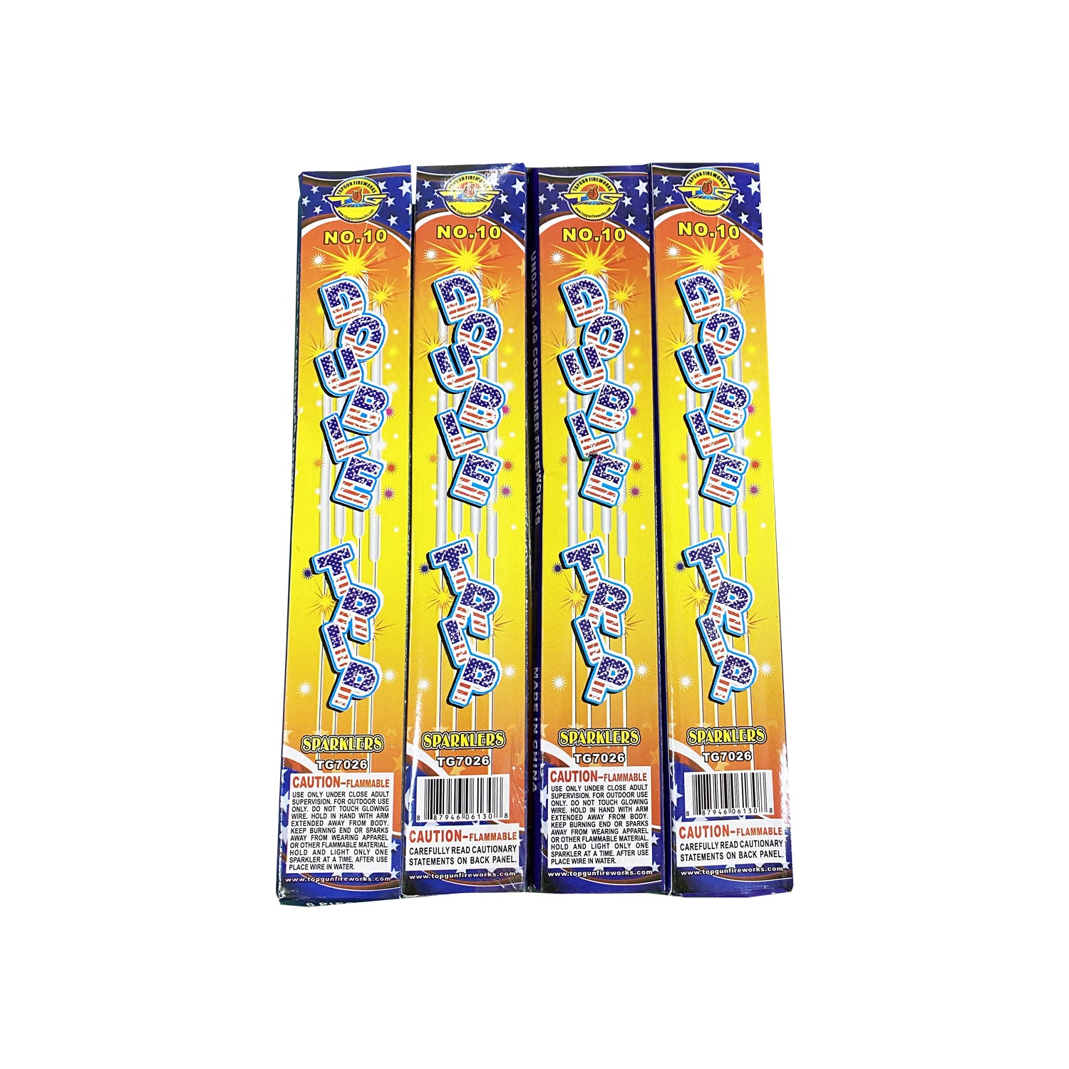 72pc #10 Double Trip Sparklers - Burns Up and Down