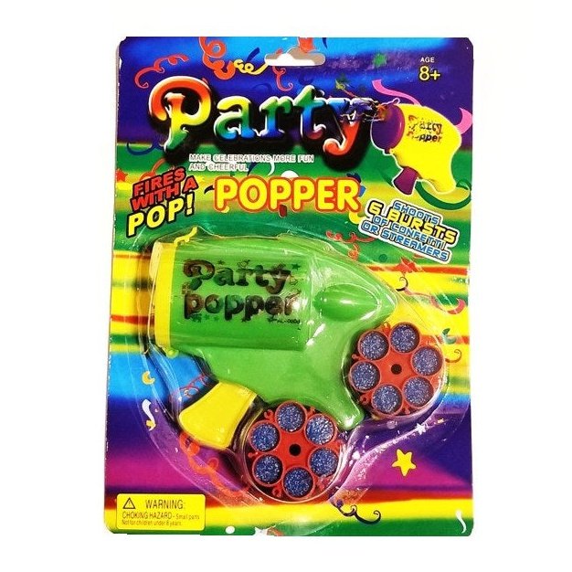 Party Popper Gun 6 Shooter