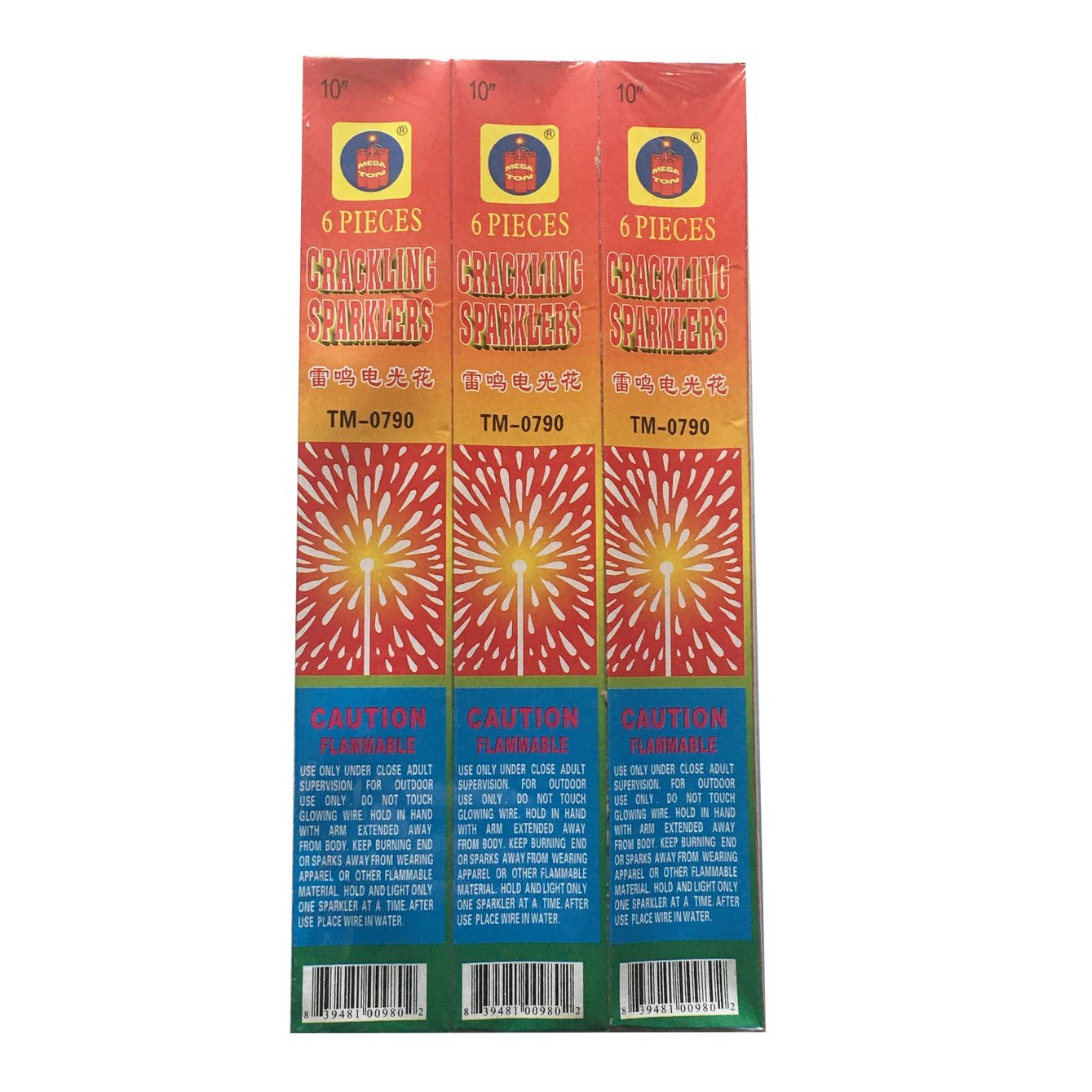 72pc 10" Crackling Sparkler