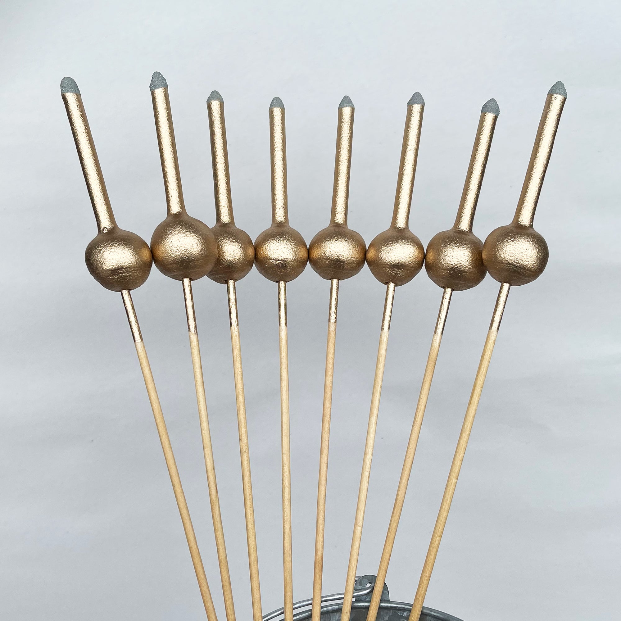 8pc - 16 Inch Gold Sparks- Japanese Wedding Sparklers - 1 Bundle of 8 Sparklers - Gold Dip