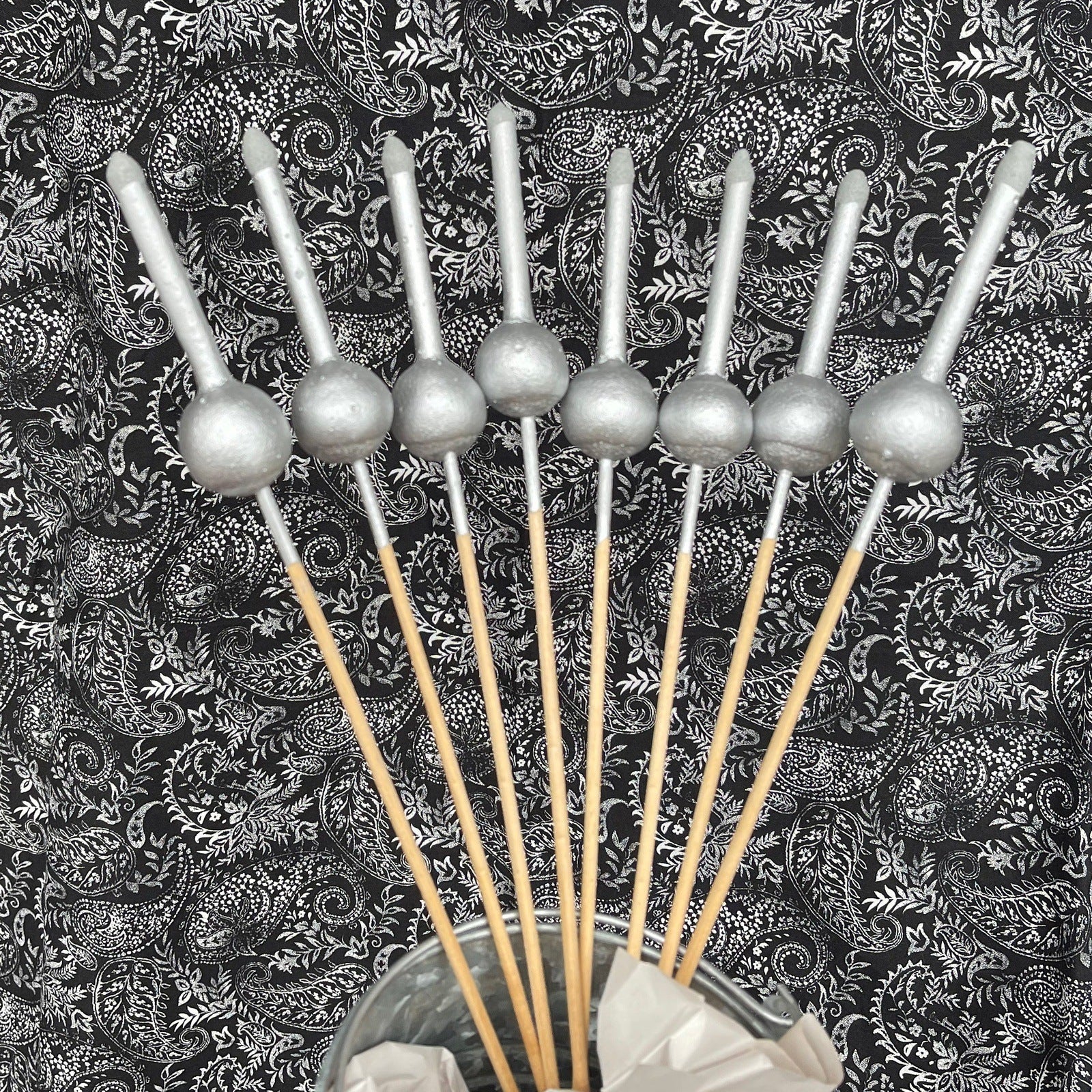 8pc - 16 Inch Gold Sparks- Japanese Wedding Sparklers - 1 Bundle of 8 Sparklers - Silver Dip