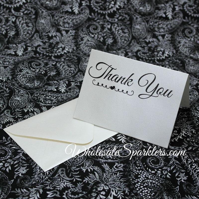 10 Pack - Embellished Thank You Cards