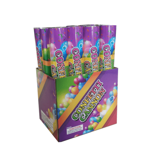 12pc 12 inch Color Party Confetti Cannon