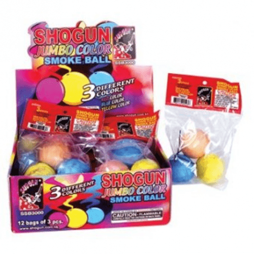36pc Box Jumbo Color Smoke Balls 12-3